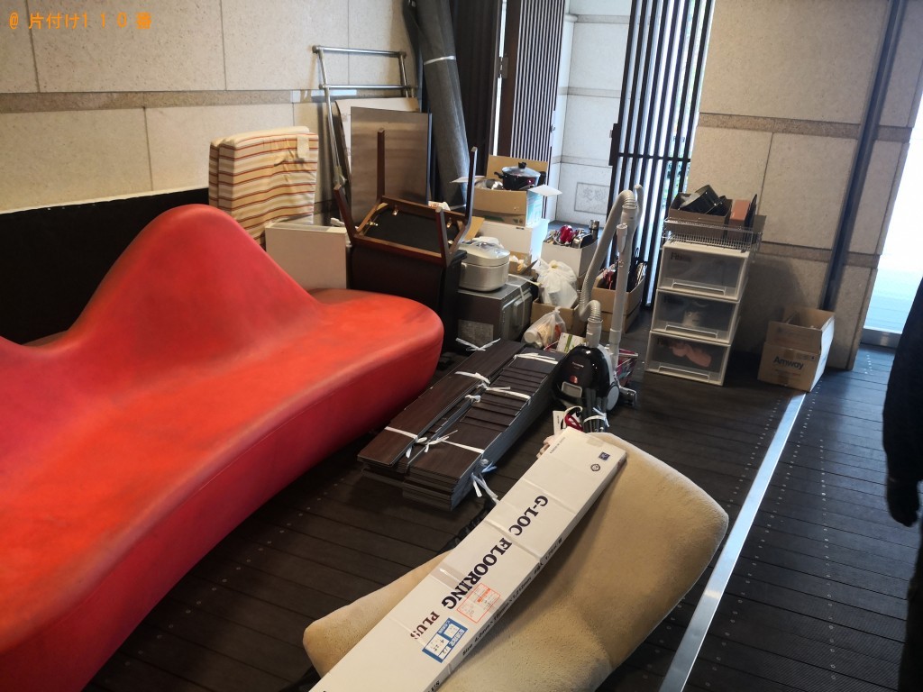 【大阪市西区】二人用ダイニングテーブル、椅子等の回収・処分ご依頼