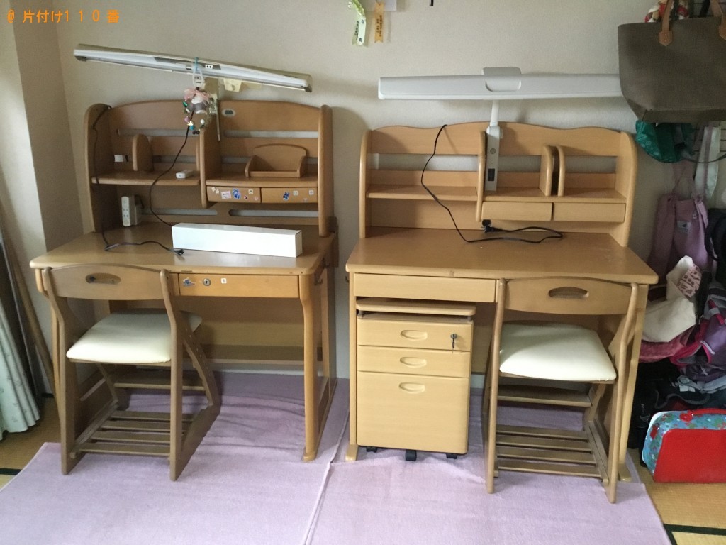 【大阪市住吉区】学習机、椅子の回収・処分　お客様の声