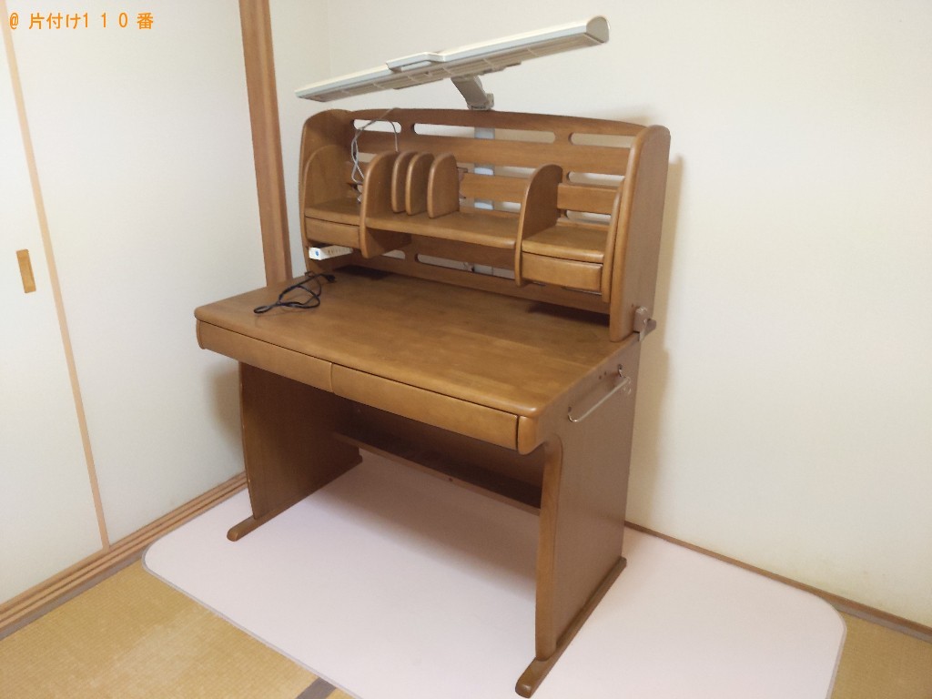 【茨木市東中条町】学習机、椅子の回収・処分ご依頼　お客様の声