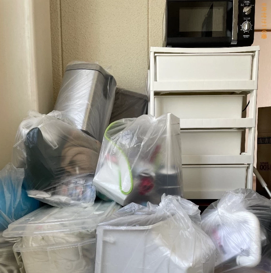 【藤井寺市】洗濯機、収納ケース、ローテーブル等の回収・処分ご依頼