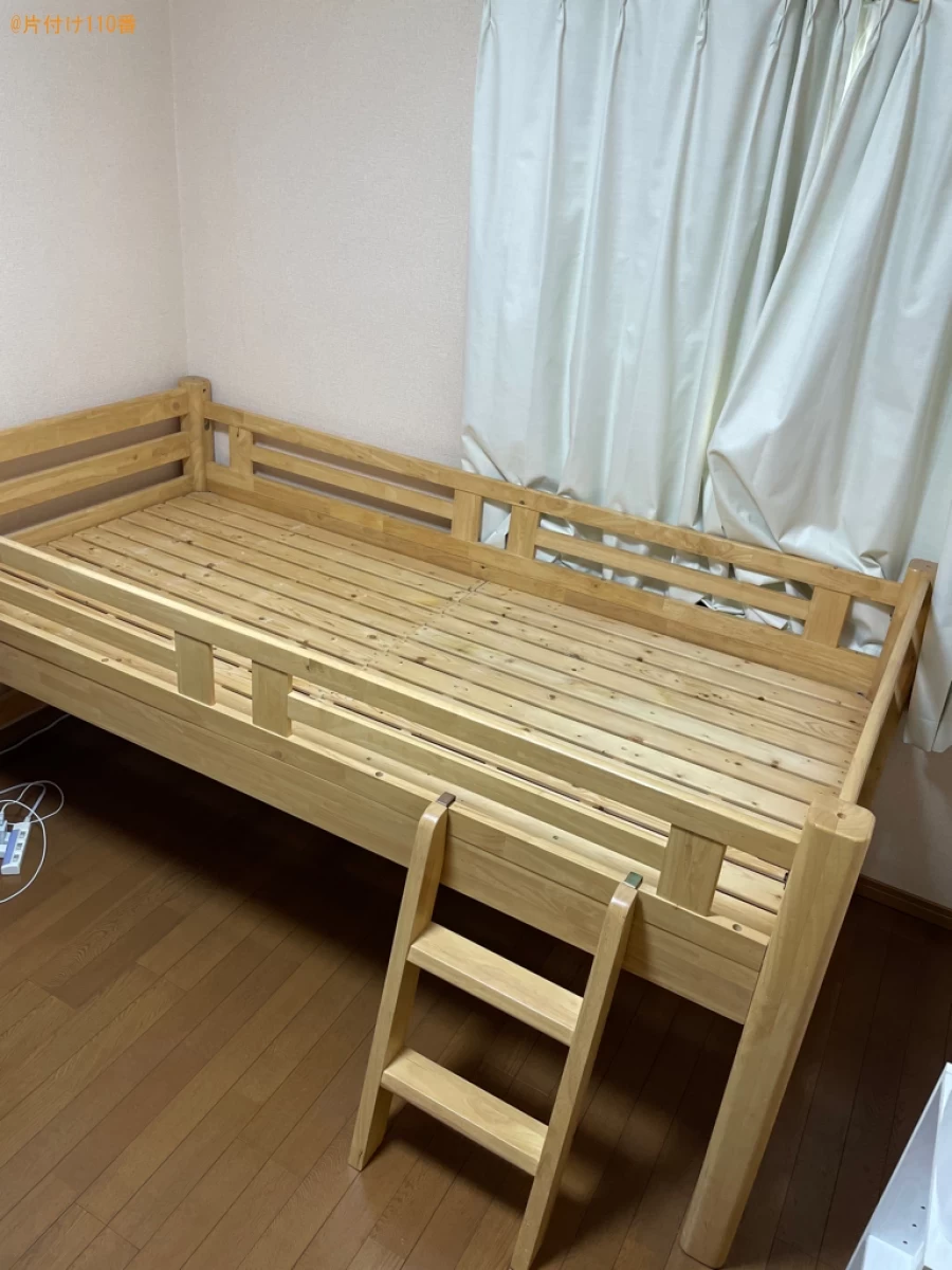 【大阪市西淀川区】マットレス付きシングルベッドの回収・処分ご依頼