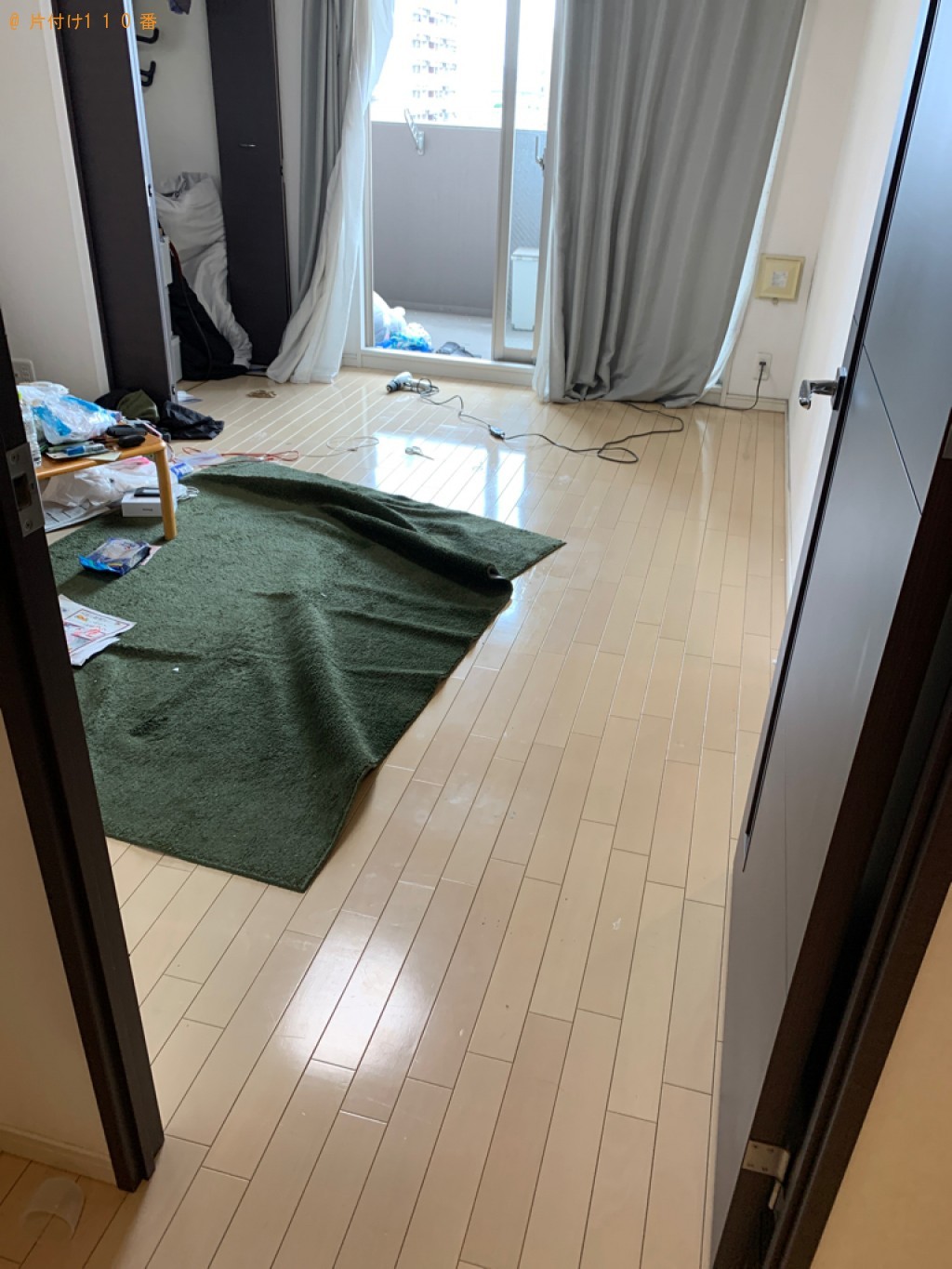 【大阪市東淀川区】二人掛けソファー、セミダブルベッドの回収・処分